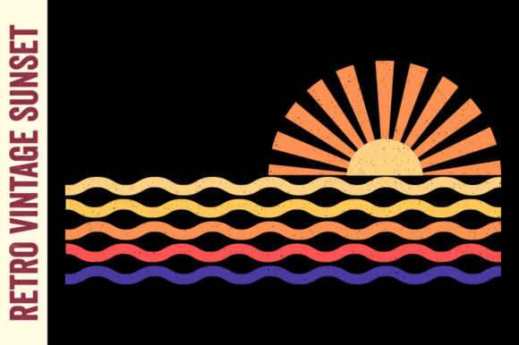 Download Retro Sunset Vintage Graphics Summer SVG - Premium Resources