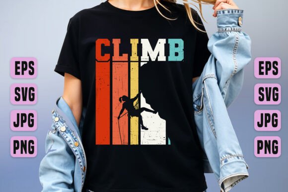Download Rock Climbing Vintage Graphics T-shirt - Premium Resources