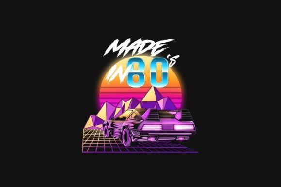 Download Made in 80s Retrowave T-shirt Design - Retro Collection