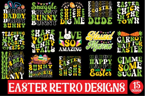 Download Easter Retro Designs Bundle - Retro Collection