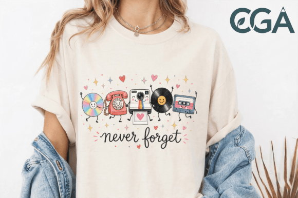 Download Retro Never Forget Tech Clipart PNG - Retro Collection