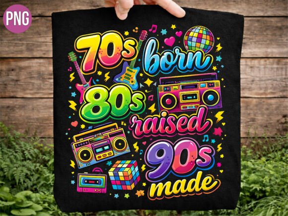 Download Retro 70s 80s 90s Neon Slogan PNG SHIRT - 70s Collection