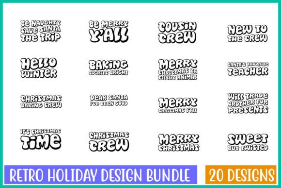 Download Retro HoliDay T-shirt Design Bundle, - Retro Collection