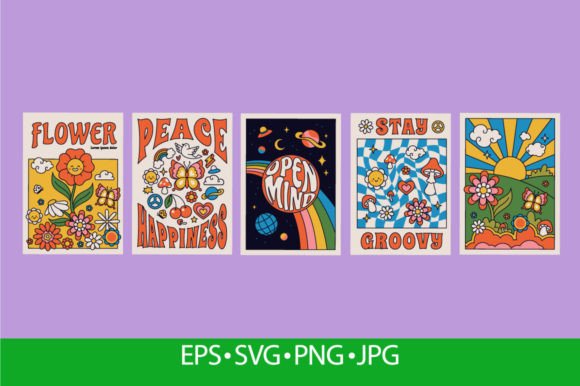 Download 70s Groovy Posters, Retro Print - Premium Resources